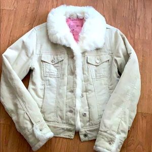 NWOT Arizona lined ribbed soft jacket